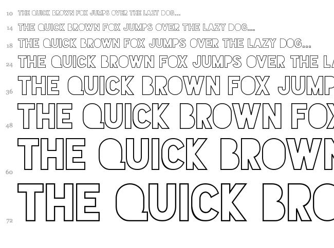Blackout Sunrise font waterfall
